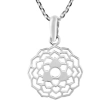 Spiritual Connection Crown Chakra Sterling Silver Pendant Necklace - £13.63 GBP