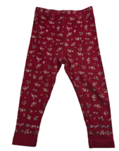 Vintage Gymboree 2001 Mad About Plaid Baby Girl Leggings Red White Flowe... - $19.50 CAD