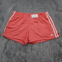 Adidas Shorts Womens L Coral Pull On Active Sports Workout Fitness Bottoms - £17.84 GBP