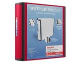 Staples Better 3-Inch D 3-Ring View Binder Red (18367) 807717 - $24.99