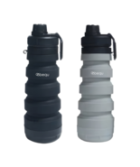 BEQU Silicone Water Bottle with Pills Storage (750 ml/25 Fl Oz) - 2 Pack - $34.27 CAD