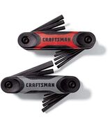 Craftsman 1/4 Metric and SAE Fold-Up Hex Key Set 17 in. 14 pc. - CMHT26008 - €28,94 EUR
