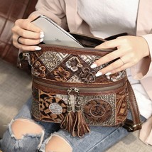 Vintage Women Shoulder Bag Leather Tassel Top Handle Handbag Messenger - $81.12