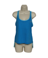 Adidas Aeroknit Climacool Racerback Tank Top Small Blue Hi-Lo Polka Dot - $20.53 CAD