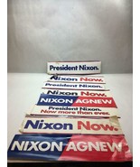 VINTAGE Political BUMPER Sticker NIXON Both ELECTIONS Set of 8 VARIOUS A... - $19.79