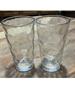 Lot Of 2 Circleware Dots Glassware 7&quot; Drinking - $9.50