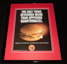 1997 McDonald&#39;s Quarter Pounder Framed 11x14 ORIGINAL Advertisement - $34.64