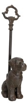 Rustic Cast Iron Scottish Terrier Puppy Dog Door Stop Or Porter With Long Handle - £29.89 GBP