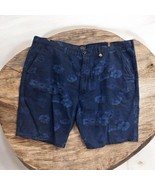 MENS LEVI STRAUSS &amp; CO TWO HORSE BRAND FLORAL BLUE STRAIGHT CHINO SHORTS... - $339.06 MXN