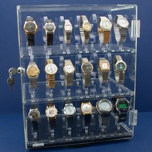 Rotating Revolving Watch Display Case Counter 4 Shows 15 1/4&quot; New - £125.05 GBP