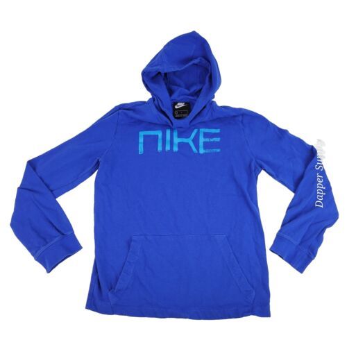 Primary image for Nike Hoodie Blue Light Blue Logo Youth Size Large