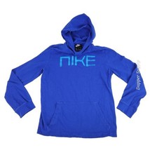 Nike Hoodie Blue Light Blue Logo Youth Size Large - £12.42 GBP