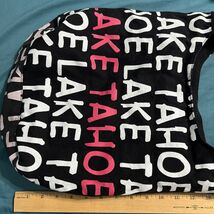 Lake Tahoe Unbranded Tote Snap Closure Crossbody Canvas Purse Bag Black ... - $19.79