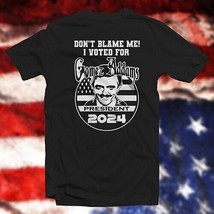 Don&#39;t Blame Me I Voted For Gomez Addams for President 2024 COTTON T-SHIR... - $23.73+