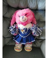 Build A Bear BABW CHEERLEADER 16&quot; Bunny + 2 pc Outfit, 2 Pom Poms, Shoes(T) - £20.74 GBP