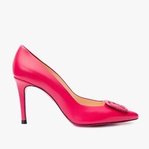 The Maneadero Pink Leather Pump Fuchsia Sole Women Shoe image 4
