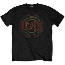 AC/DC Established 1973 Official Tee T-Shirt Mens Unisex - $31.92