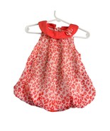 Little Lass Girls Infant Baby Size 18 months Coral White Animal Print Le... - $12.86