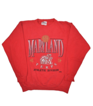 Vintage University of Maryland Sweatshirt Mens L Terrapins Crewneck Pull... - £27.88 GBP