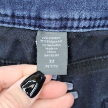 Avenue Pants Womens 22 Blue 5 Pocket Design High Waist Flat Front Jeans - £23.33 GBP