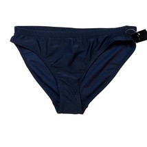 IDeology Navy Blue Solid Bikini Bottom Girls Size Medium New - $11.65