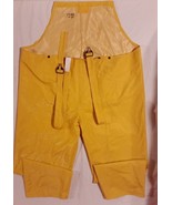 BRIGHT ORANGE XL X LARGE 50X28 WET RAIN SUIT PANTS BOTTOMS ADJUSTABLE SU... - $352.96 MXN