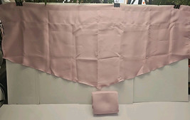 Valance Curtain 42&quot; Long 18&quot; High Set Of 2 Count For Pull Through Light Pink - $7.68