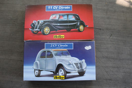 Heller Citroen Plastic Models Kits 2 CV #80175 &amp; 11 CV #80159 1/43 Scale... - $24.99
