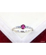 Gold Natural Ruby Ring, Genuine Ruby Ring Available in Gold, Rose Gold a... - £22.18 GBP