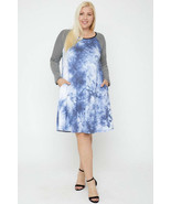 Round Neck Tie Dye Dress - $25.20
