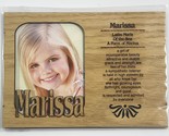 MARISSA Personalized Name Profile Laser Engraved Wood Picture Frame Magnet - $9.90