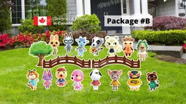 Animal Crossing Signs Package – Animals 18” Tall + Bridge 40” Wide (Total 9pcs o - £51.11 GBP