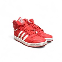 Authenticity Guarantee 
Adidas Top Ten Red/White Hi Top Basketball Sneakers -... - £61.23 GBP