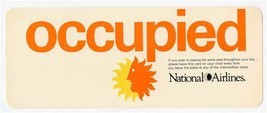 National Airlines Seat Occupied / Occupado Card - £29.59 GBP
