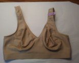 Hanes Signature Smooth Comfort Cool Wire-Fee Bra Beige G796 XL - £9.83 GBP