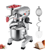 VEVOR Commercial Stand Mixer, 20Qt Stainless Steel, 1100W 2 in 1 with 3 Speeds - $974.90
