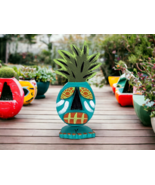 REEF Barefoot Pineapple Tropical Table Top Accent, Tiki Bar Décor, Beach... - £54.29 GBP