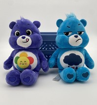 2020 Care Bears Special Edition 9&quot; Plush Grumpy &amp; Harmony Blue Purple Stuffed - £7.46 GBP