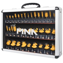 MNA Router Bits 35 Pcs Set, 35 Pieces 1/4 Inch Shank Router Bit Kit. Ame... - £57.09 GBP