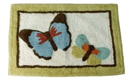 Bathroom Bath Rug Mat Butterfly Bless Collection Saturday Knight - £7.22 GBP