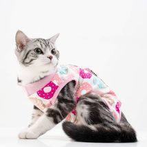 Cat Surgical Recovery Suit,After Surgery Wear,Pajama Suit,Doughnut color - $6.90