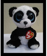 Ty Beanie Boos Tysilk Bamboo The Panda Bear Big Blue Glitter Eyes NEW - €7,22 EUR Ty Beanie Boos Tysilk Bamboo The Panda Bear Big Blue Glitter Eyes NEW - €7,22 EUR