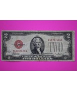 1928 D $2 Two Dollars United States Note Red Seal Guaranteed Authentic B... - $29.99