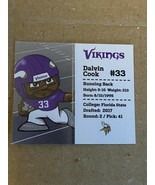 NFL Teenymates Series 9 Pocket Profile Vikings Dalvin Cook *Loose/NEW* m1 - $5.99
