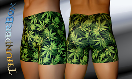 Thunderbox Cannabis Leaf Pattern Titan Style Mens, Womens Shorts  S, M, L - $20.00