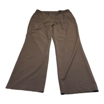Nicole Miller Dress Pants Womens 14 Brown High-Rise Pockets Classic Fit ... - $22.24