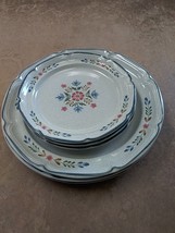 6 International China, &quot;Heritage&quot; The American Patchwork Collection Plates - £47.96 GBP