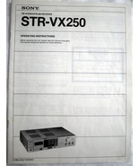 SONY STR VX250 Receiver Original Manual  - £8.96 GBP