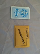 Game Parts Pieces Clue Classic Detective 1986 Parker Brothers 20 Cards Only - $6.79