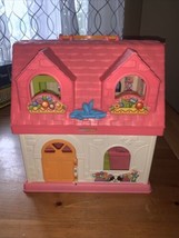 Fisher Price Little People Surprise &amp; Sounds Home Pink Doll House Works ... - £18.20 GBP